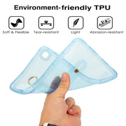 For Samsung Galaxy Tab S9 / S8 / S7 Wristband Holder PC Hybrid TPU Soft Tablet Case(Blue)
