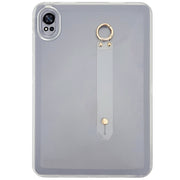 For Huawei MatePad Air 2024 Wristband Holder PC Hybrid TPU Soft Tablet Case(Transparent)