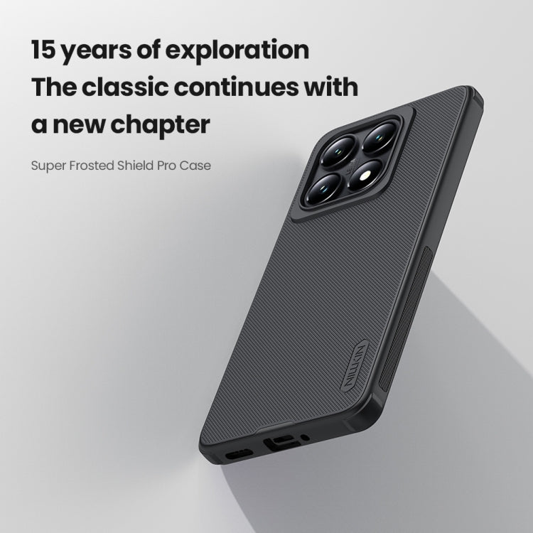 For Xiaomi 14T Pro NILLKIN Frosted Shield Pro PC + TPU Phone Case(Black)