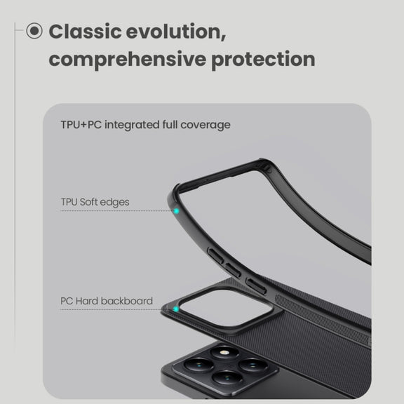 For Xiaomi 14T Pro NILLKIN Frosted Shield Pro PC + TPU Phone Case(Black)
