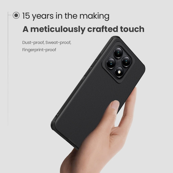For Xiaomi 14T NILLKIN Frosted Shield Pro PC + TPU Phone Case(Black)