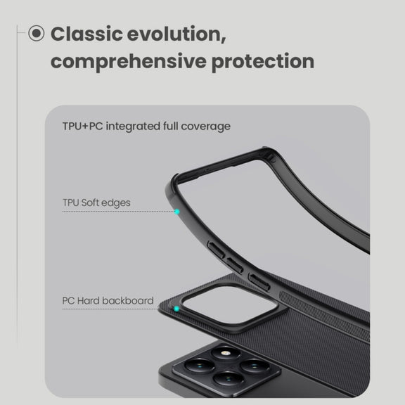 For Xiaomi 14T NILLKIN Frosted Shield Pro PC + TPU Phone Case(Black)