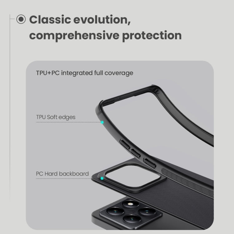 For Xiaomi 14T NILLKIN Frosted Shield Pro PC + TPU Phone Case(Black)