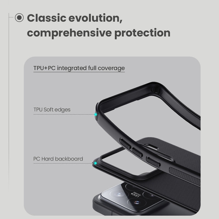 For Xiaomi 15 NILLKIN Frosted Shield Pro PC + TPU Phone Case(Black)