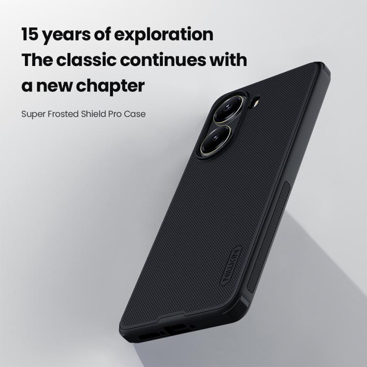 For Xiaomi Poco X7 Pro NILLKIN Frosted Shield Pro PC + TPU Phone Case(Black)