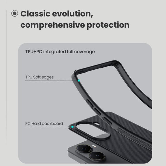 For Xiaomi Poco X7 Pro NILLKIN Frosted Shield Pro PC + TPU Phone Case(Black)