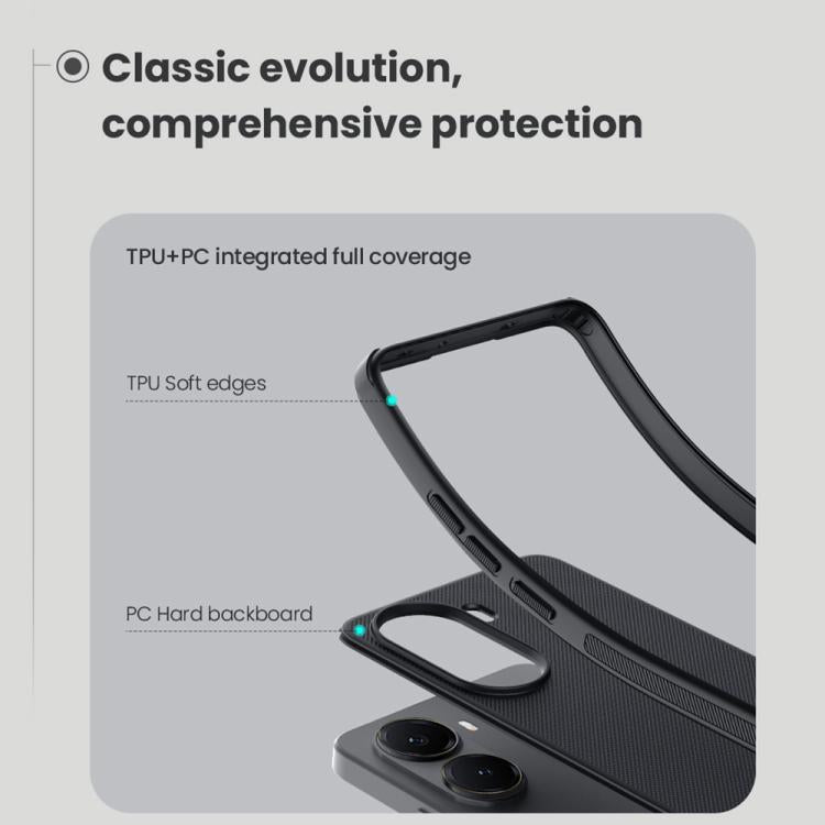 For Xiaomi Poco X7 Pro NILLKIN Frosted Shield Pro PC + TPU Phone Case(Black)