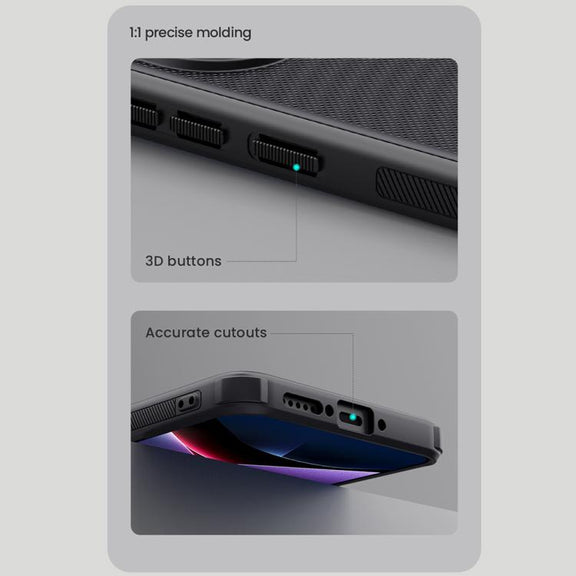 For Xiaomi Poco X7 Pro NILLKIN Frosted Shield Pro PC + TPU Phone Case(Black)