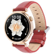 18mm Silver Steel Buckle Genuine Leather Watch Band Wristband(Red) - free shipping - PMc TechLife - Order now!