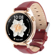 20mm Silver Steel Buckle Genuine Leather Watch Band Wristband(Wine Red) - free shipping - PMc TechLife - Order now!