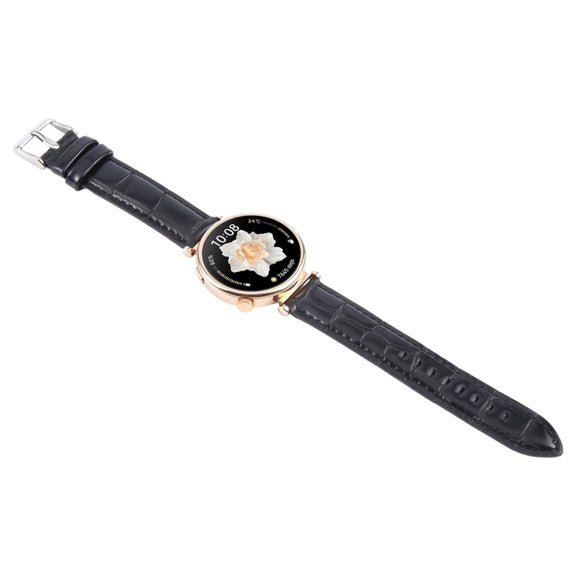 20mm Silver Steel Buckle Genuine Leather Watch Band Wristband(Bamboo Black)