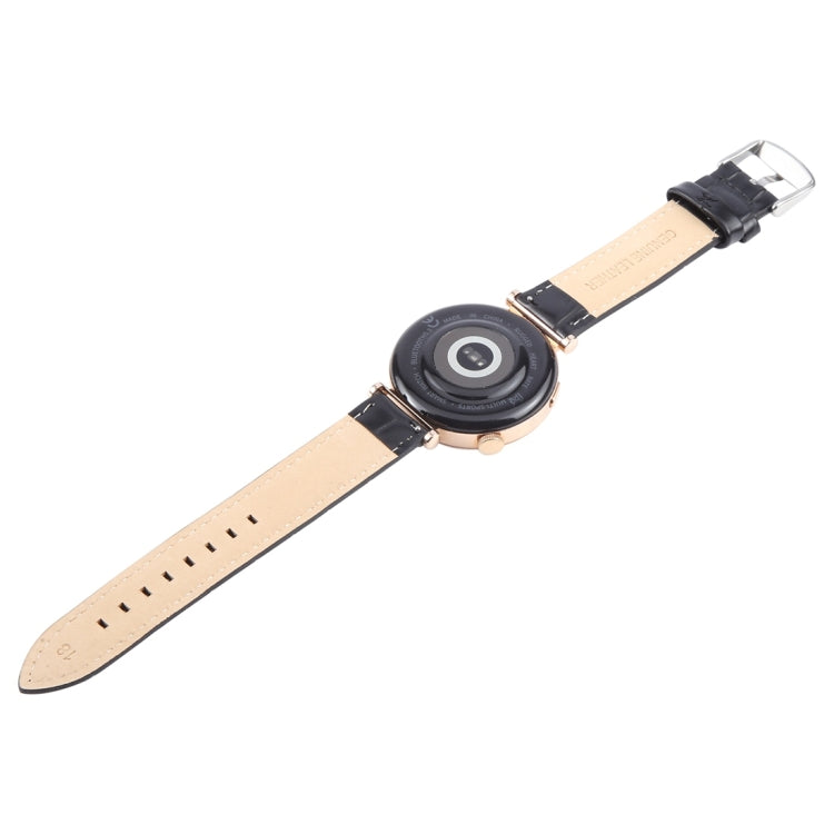 20mm Silver Steel Buckle Genuine Leather Watch Band Wristband(Bamboo Black)