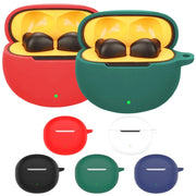 For Realme Buds T01 Wireless Earphone Silicone Protective Case(Dark Green)