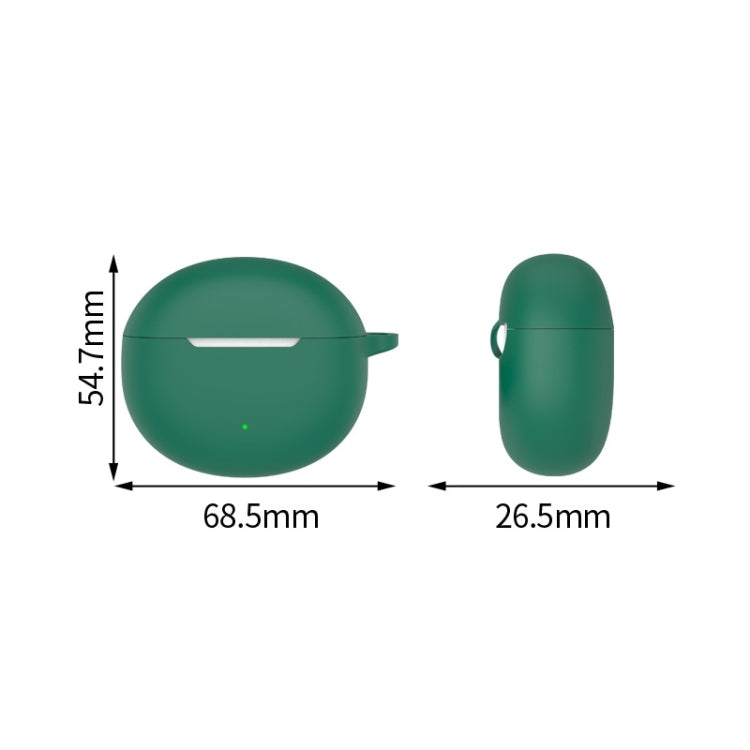 For Realme Buds T01 Wireless Earphone Silicone Protective Case(Dark Green)