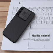 For Samsung Galaxy A16 5G NILLKIN Black Mirror Series Camshield PC Phone Case(Black)