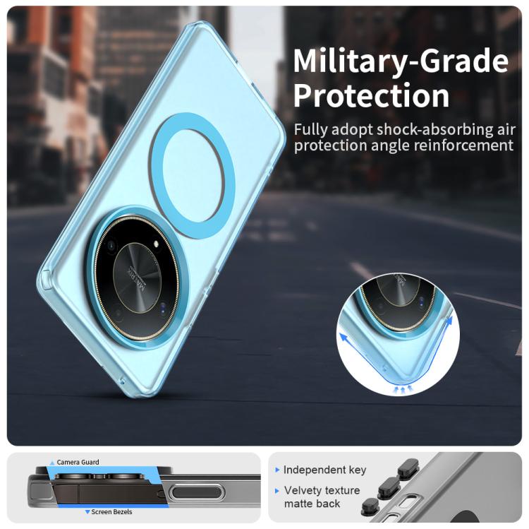 For Honor X50 Candy Magsafe PC Hybrid TPU Phone Case(Blue)
