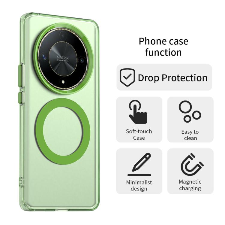 For Honor X50 Candy Magsafe PC Hybrid TPU Phone Case(Green)
