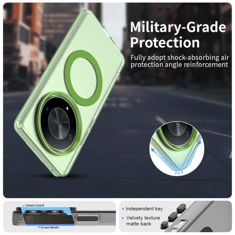 For Honor X50 Candy Magsafe PC Hybrid TPU Phone Case(Green)