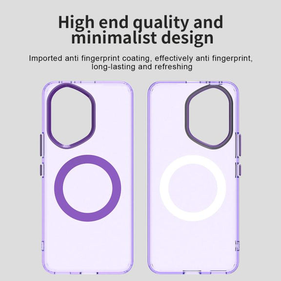 For Honor 300 Candy Magsafe PC Hybrid TPU Phone Case(Purple)