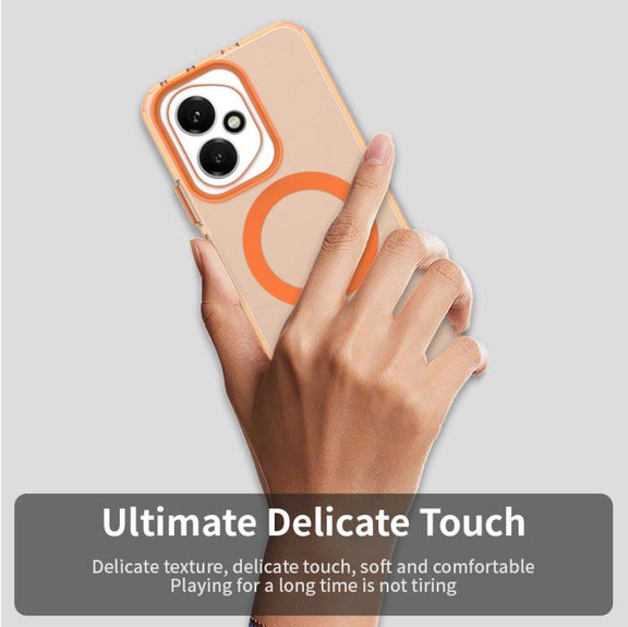 For Honor 400 Global 156.5mm Candy Magsafe PC Hybrid TPU Phone Case(Orange)