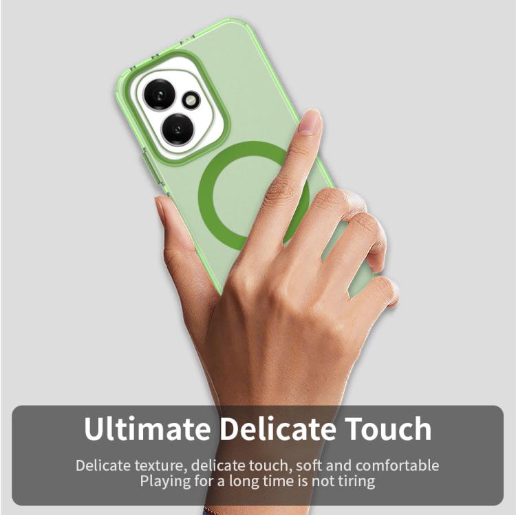For Honor 400 Global 156.5mm Candy Magsafe PC Hybrid TPU Phone Case(Green)