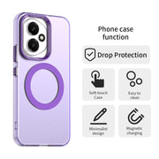 For Honor 400 Global 156.5mm Candy Magsafe PC Hybrid TPU Phone Case(Purple)