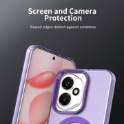 For Honor 400 Global 156.5mm Candy Magsafe PC Hybrid TPU Phone Case(Purple)