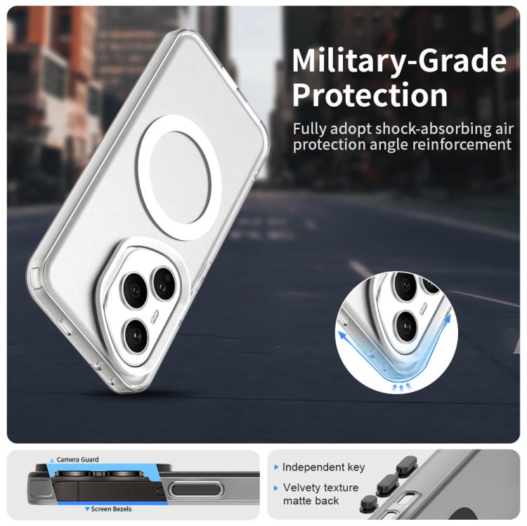 For Honor 400 Pro Global 160.8mm Candy Magsafe PC Hybrid TPU Phone Case(White)