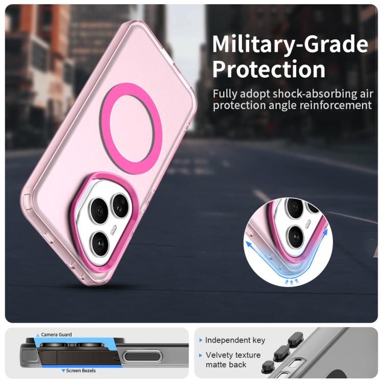 For Honor 400 Pro Global 160.8mm Candy Magsafe PC Hybrid TPU Phone Case(Red)