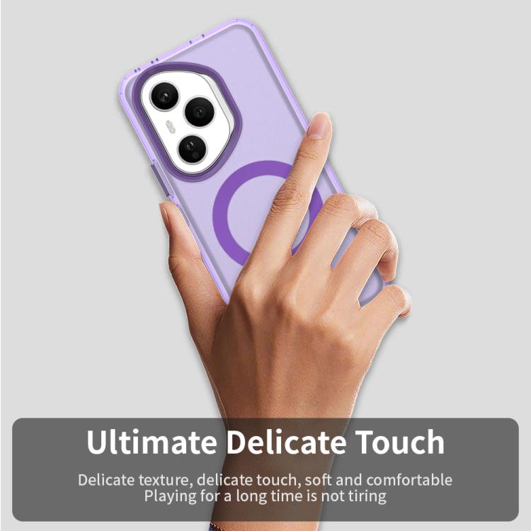 For Honor 400 Pro Global 160.8mm Candy Magsafe PC Hybrid TPU Phone Case(Purple)