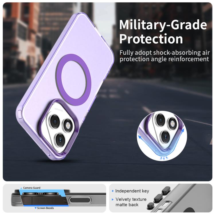 For Honor 400 Lite Global Candy Magsafe PC Hybrid TPU Phone Case(Purple)