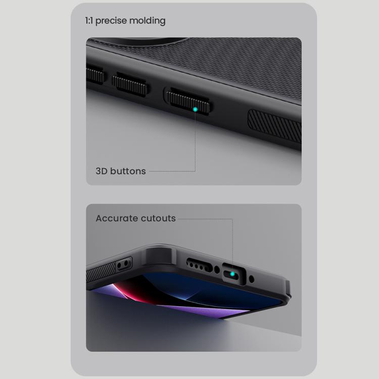 For Xiaomi Poco X7 Pro NILLKIN Frosted Shield Pro Magnetic Phone Case(Black)