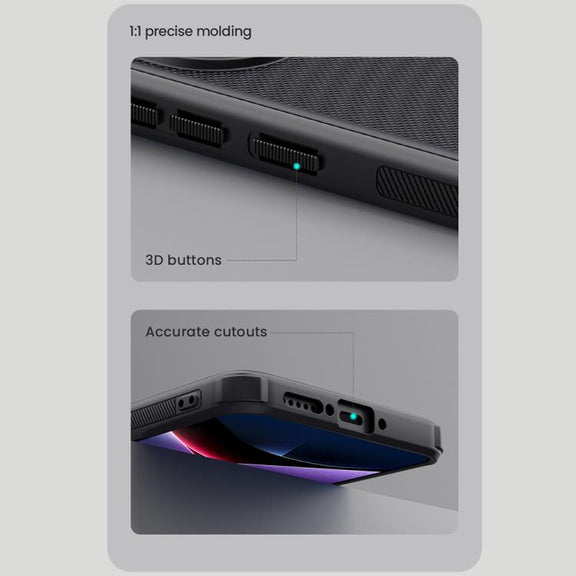 For Xiaomi Poco X7 Pro NILLKIN Frosted Shield Pro Magnetic Phone Case(Black)