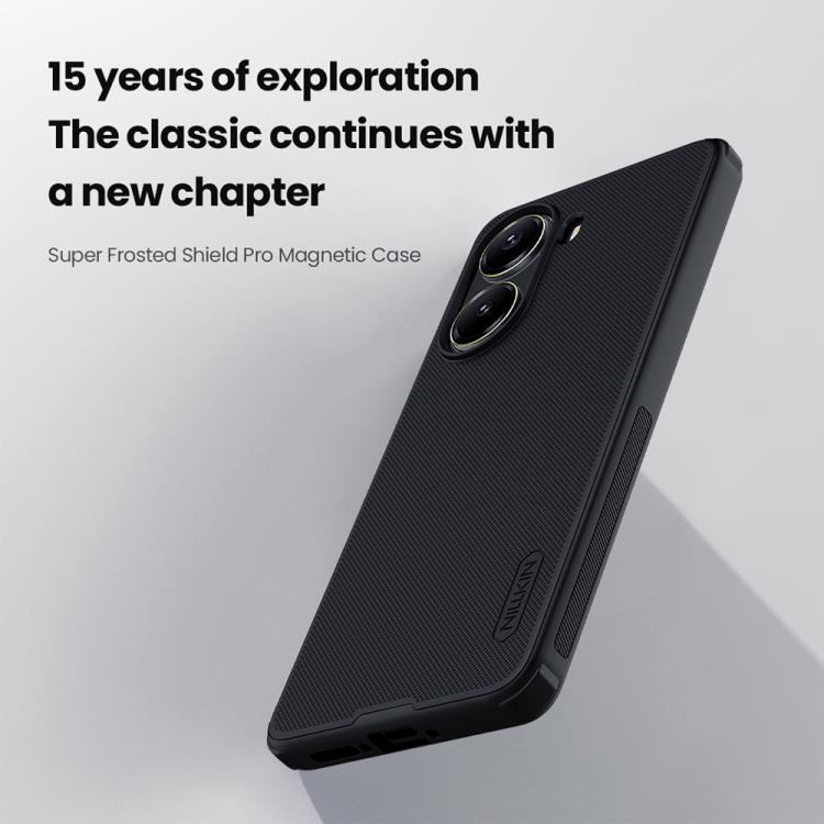 For Xiaomi Poco X7 Pro NILLKIN Frosted Shield Pro Magnetic Phone Case(Black)
