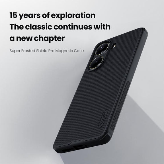For Xiaomi Poco X7 Pro NILLKIN Frosted Shield Pro Magnetic Phone Case(Black)