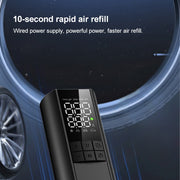 T7 Car Digital Display Portable Smart Electric Air Pump(Black)