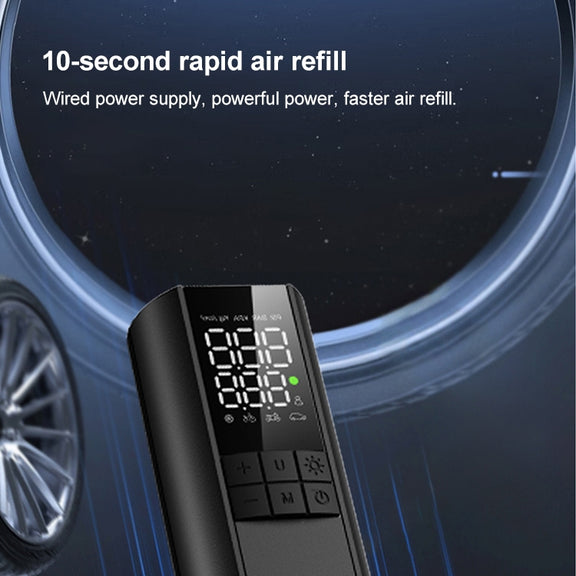 T7 Car Digital Display Portable Smart Electric Air Pump(Black)