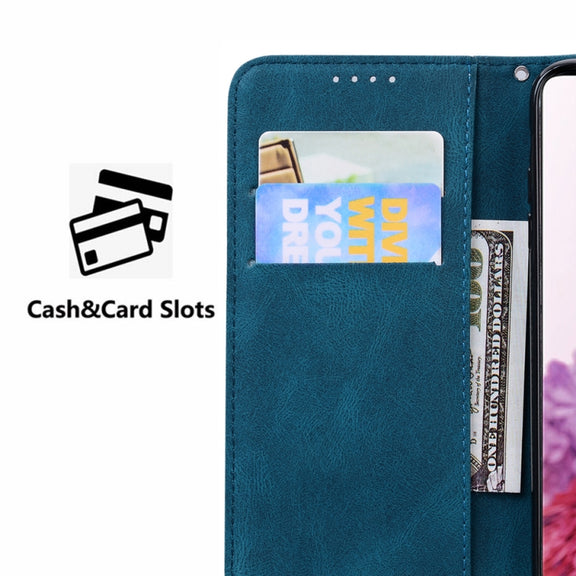 For Samsung Galaxy S25 5G Retro Skin Feel Butterflies Embossing Horizontal Flip Leather Phone Case(Blue)