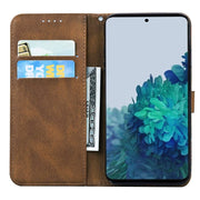 For Samsung Galaxy S25 5G Retro Skin Feel Butterflies Embossing Horizontal Flip Leather Phone Case(Brown)