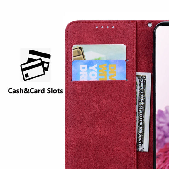 For Samsung Galaxy S25+ 5G Retro Skin Feel Butterflies Embossing Horizontal Flip Leather Phone Case(Red)