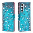 For Samsung Galaxy S25 5G Colored Drawing Pattern Leather Phone Case(Plum Blossom) - free shipping - PMC Jewellery - Order now!
