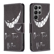 For Samsung Galaxy S25 Ultra 5G Colored Drawing Pattern Leather Phone Case(Smirk)