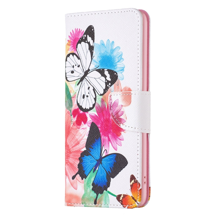 For Samsung Galaxy S25 Ultra 5G Colored Drawing Pattern Leather Phone Case(Butterflies)