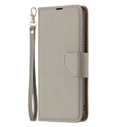 For Samsung Galaxy S25 5G Litchi Texture Pure Color Flip Leather Phone Case(Grey)