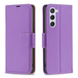 For Samsung Galaxy S25 5G Litchi Texture Pure Color Flip Leather Phone Case(Purple) - Galaxy S25 5G Cases by PMC TechLife | Online Shopping South Africa | PMC TechLife | Buy Now Pay Later Mobicred
