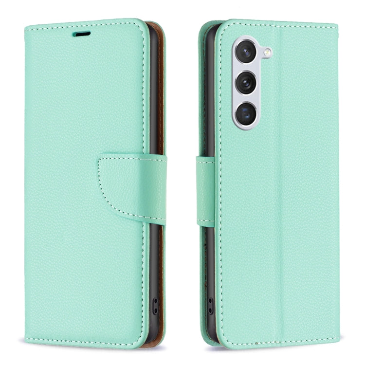 For Samsung Galaxy S25 5G Litchi Texture Pure Color Flip Leather Phone Case(Green)