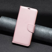 For Samsung Galaxy S25 5G Litchi Texture Pure Color Flip Leather Phone Case(Rose Gold)