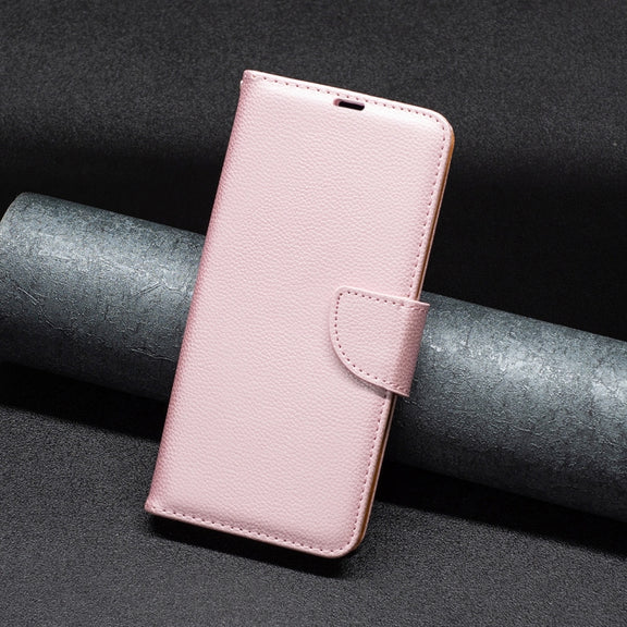 For Samsung Galaxy S25 5G Litchi Texture Pure Color Flip Leather Phone Case(Rose Gold)