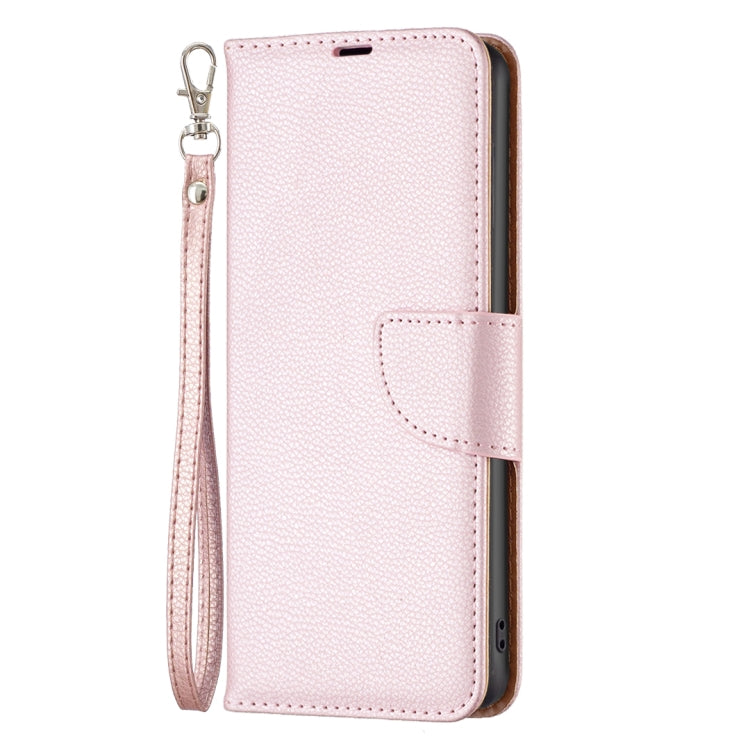 For Samsung Galaxy S25+ 5G Litchi Texture Pure Color Flip Leather Phone Case(Rose Gold)