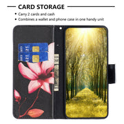 For Samsung Galaxy S25+ 5G Colored Drawing Pattern Leather Phone Case(Lotus)